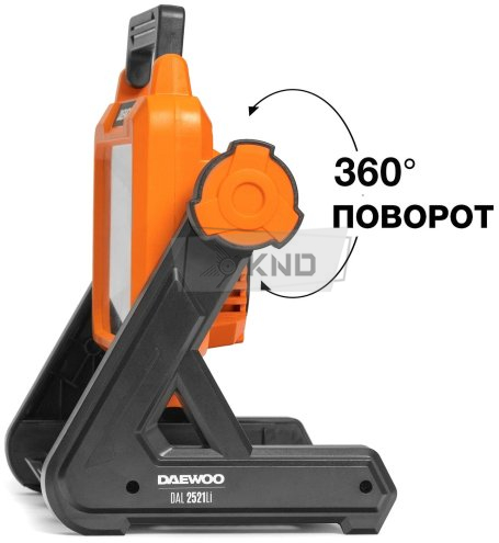 Фонарь аккумуляторный DAEWOO DAL 2521 Li 1000/2000 Лм без АКБ и ЗУ - фото №8