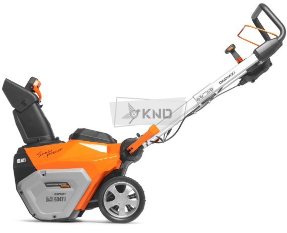 Аккумуляторный снегоуборщик DAEWOO DAST 6042Li SET с 2 АКБ 5 Ач и ЗУ - фото №4