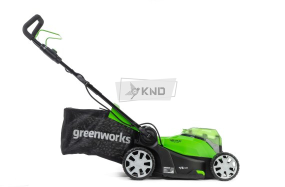 Аккумуляторная газонокосилка Greenworks G24X2LM41K2x с 2 АКБ 4Ач и ЗУ - фото №3