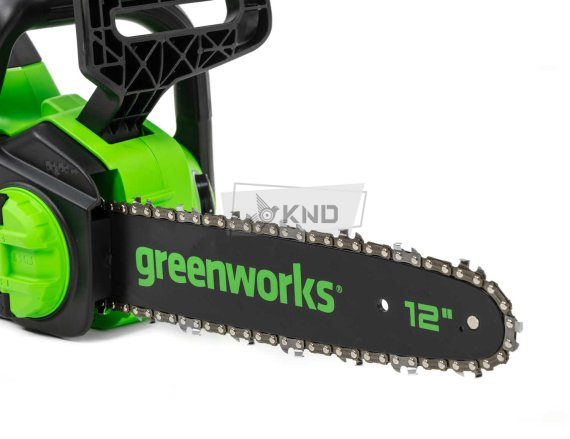 Аккумуляторная пила Greenworks GD24CS30K2 с АКБ 2 Ач и ЗУ - фото №7