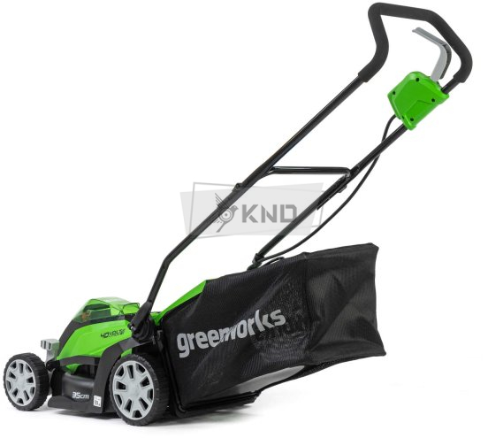 Аккумуляторная газонокосилка Greenworks G40LM35K2 с АКБ 2 Ач и ЗУ - фото №4