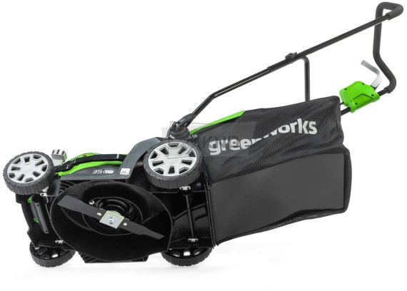 Аккумуляторная газонокосилка Greenworks G40LM35K2 с АКБ 2 Ач и ЗУ - фото №13