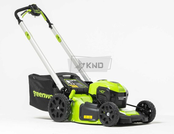 Аккумуляторная газонокосилка Greenworks GD40LM48SP без АКБ и ЗУ - фото №1