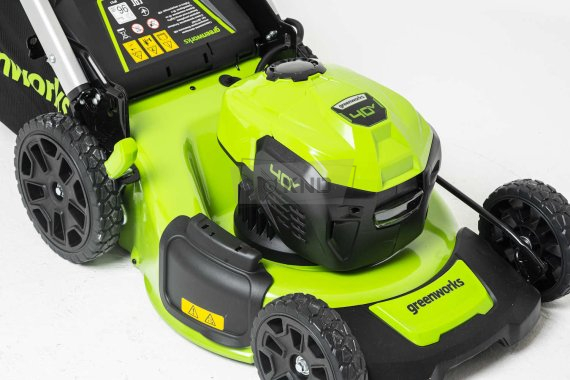 Аккумуляторная газонокосилка Greenworks GD40LM48SP без АКБ и ЗУ - фото №6