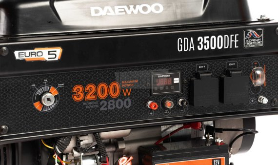 Генератор двухтопливный DAEWOO GDA 3500DFE (уценка) - фото №2