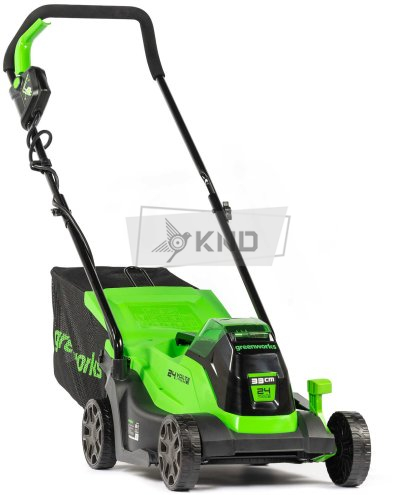 Аккумуляторная газонокосилка Greenworks GD24LM33 без АКБ и ЗУ - фото №1