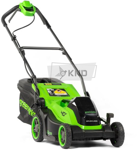 Аккумуляторная газонокосилка Greenworks GD40LM361 без АКБ и ЗУ - фото №1