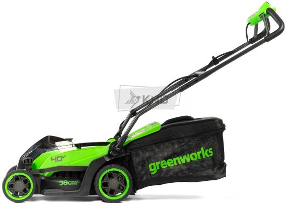 Аккумуляторная газонокосилка Greenworks GD40LM361 без АКБ и ЗУ - фото №3