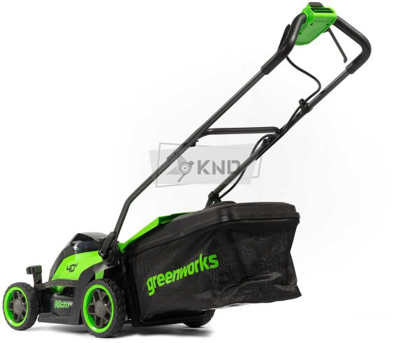 Аккумуляторная газонокосилка Greenworks GD40LM361 без АКБ и ЗУ - фото №4