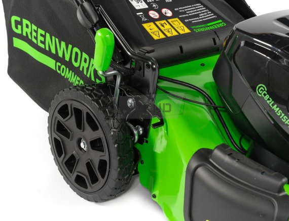 Аккумуляторная газонокосилка Greenworks GC82LM51SP2K2 с АКБ 5 Ач и ЗУ - фото №6