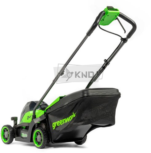 Аккумуляторная газонокосилка Greenworks GD24LM331 с АКБ 2 Ач и ЗУ - фото №3