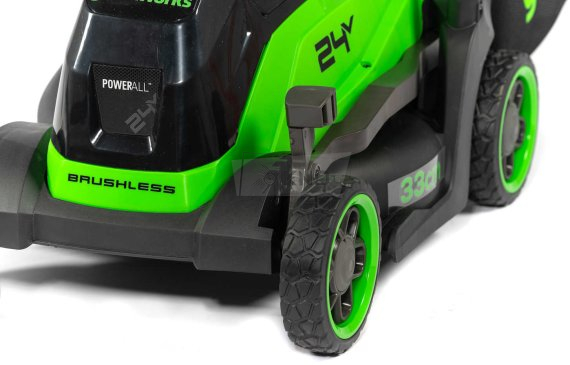 Аккумуляторная газонокосилка Greenworks GD24LM331 с АКБ 2 Ач и ЗУ - фото №8