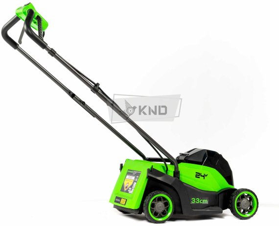 Аккумуляторная газонокосилка Greenworks GD24LM331 с АКБ 2 Ач и ЗУ - фото №14