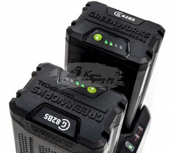 Зарядное устройство Greenworks G82C2, 82В, 8А быстрая зарядка для двух аккумуляторов (2939007) - фото №4