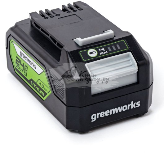 Аккумулятор Greenworks G24B4ll 24В, 4Ач (2938407) - фото №1