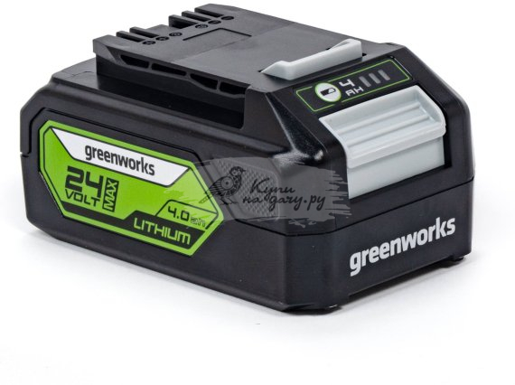 Аккумулятор Greenworks G24B4ll 24В, 4Ач (2938407) - фото №2