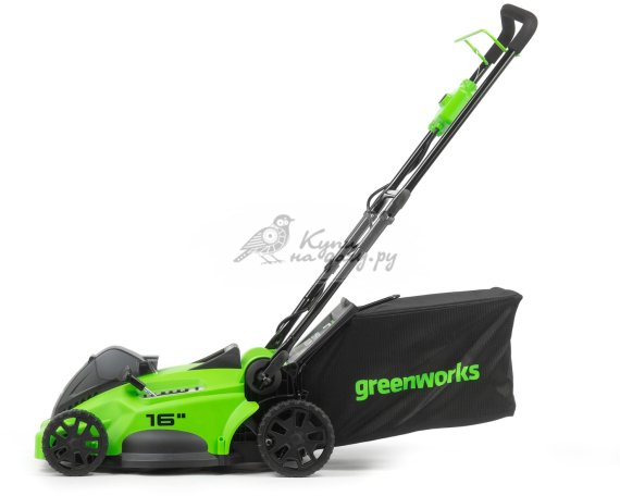 Аккумуляторная газонокосилка Greenworks GD40LM16X без АКБ и ЗУ - фото №2