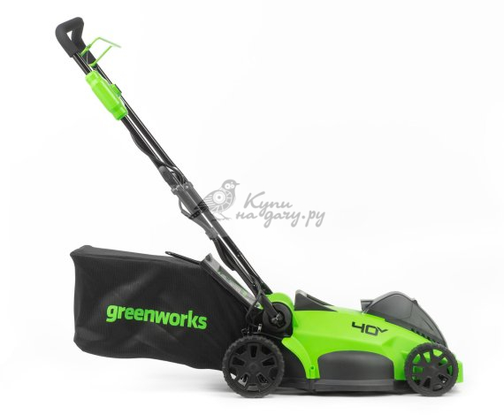 Аккумуляторная газонокосилка Greenworks GD40LM16X без АКБ и ЗУ - фото №3