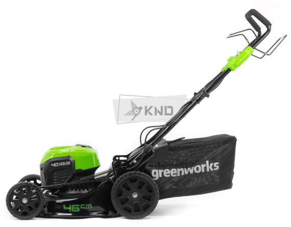 Аккумуляторная газонокосилка Greenworks GD40LM46SP с АКБ 4 Ач и ЗУ - фото №4