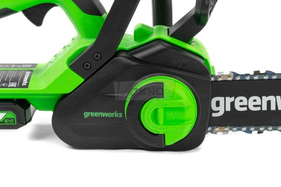 Аккумуляторная пила Greenworks G24CS25K2 с АКБ 2 Ач и ЗУ - фото №5