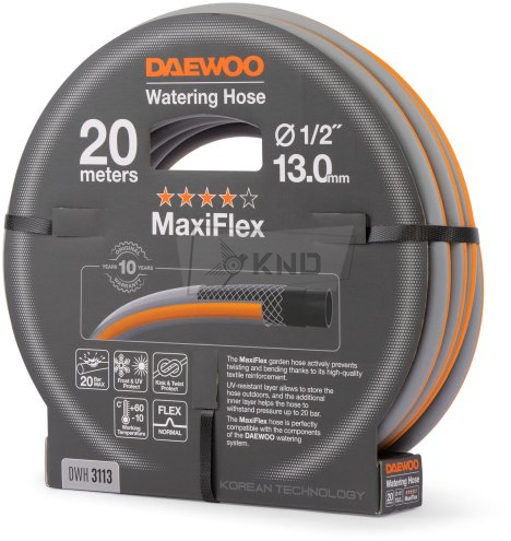 Шланг для полива DAEWOO MaxiFlex DWH 3113 20м 13мм 1/2" - фото №1