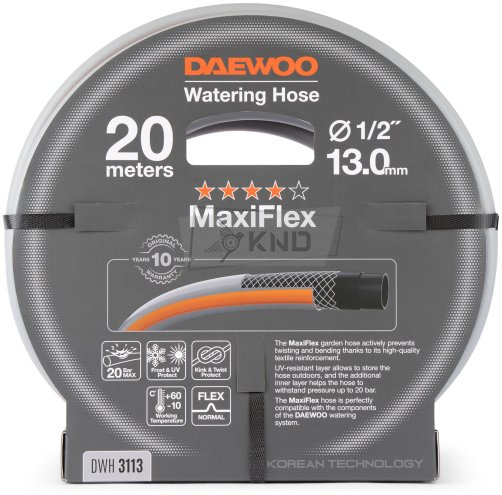 Шланг для полива DAEWOO MaxiFlex DWH 3113 20м 13мм 1/2" - фото №2