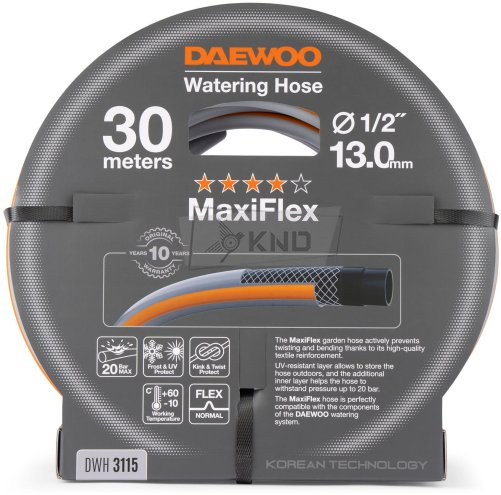 Шланг для полива DAEWOO MaxiFlex DWH 3115 30м 13мм 1/2" - фото №2