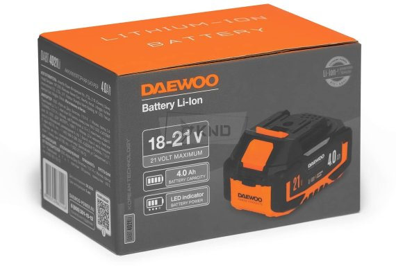 Аккумулятор DAEWOO DABT 4021Li (18650) 21В, 4Ач - фото №1