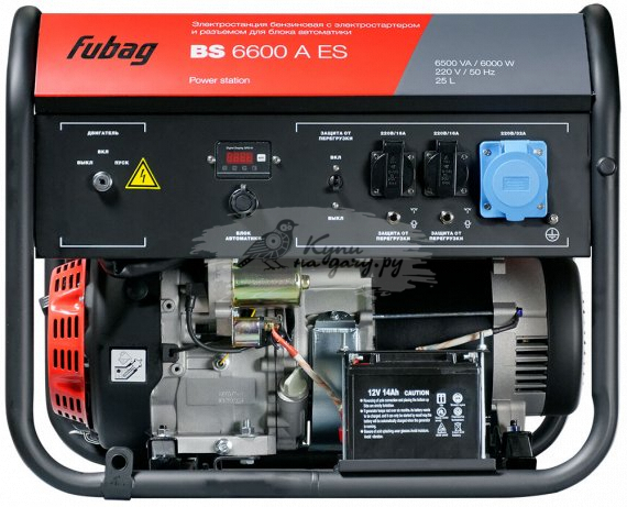 Бензиновый генератор FUBAG BS 6600 A ES - фото №1