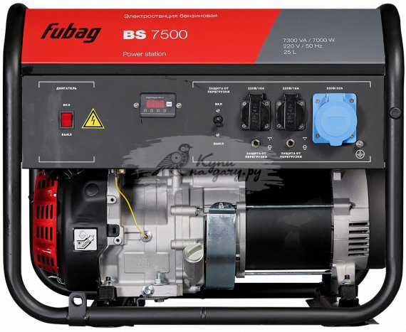 Бензиновый генератор FUBAG BS 7500 - фото №1