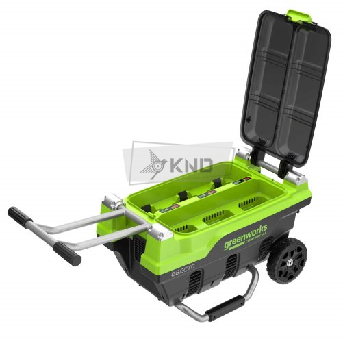 Зарядное устройство Greenworks G82CT6, 82В, 8А для шести аккумуляторов (2955107) - фото №6