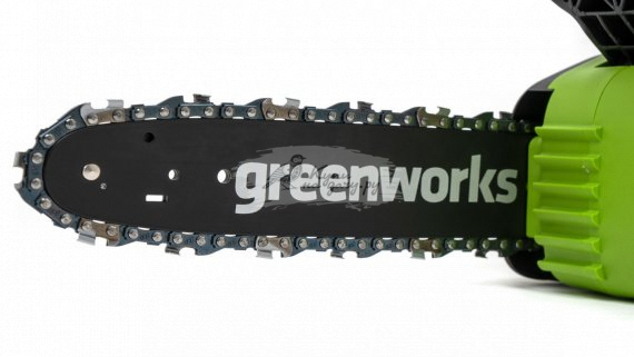 Аккумуляторная пила Greenworks GD24CS30K2 с АКБ 2 Ач и ЗУ - фото №8