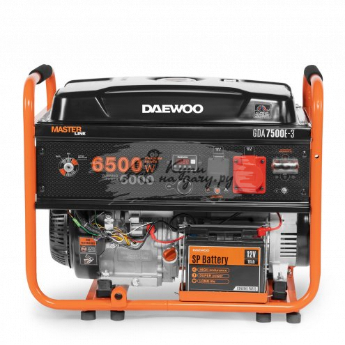 Бензиновый генератор DAEWOO GDA 7500E-3 - фото №1