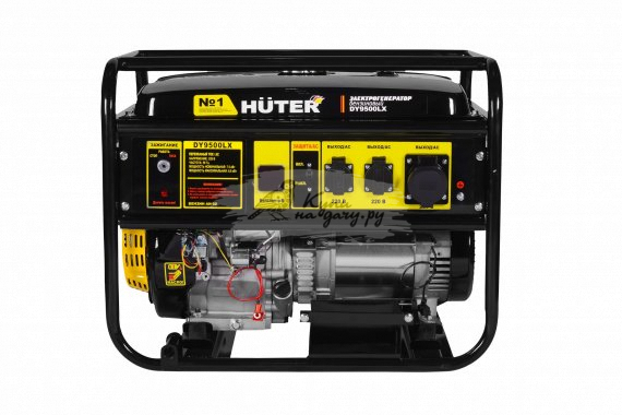 Бензиновый генератор Huter DY9500LX - фото №1