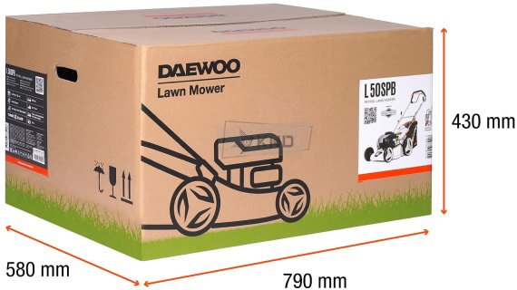 Газонокосилка бензиновая DAEWOO L 50SPB (X BLADE) - фото №9