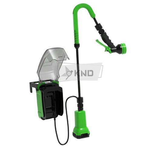 Аккумуляторный насос для полива из бочки Greenworks G24SWP с АКБ 4 Ач и ЗУ - фото №5