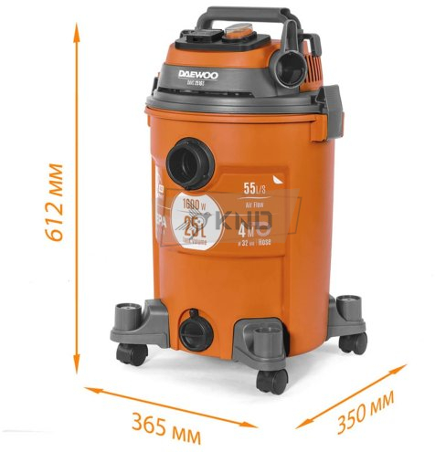 Пылесос строительный DAEWOO DAVC 2516S - фото №11