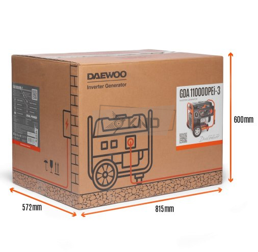 Инверторный генератор DAEWOO GDA 11000DPEi-3 - фото №19