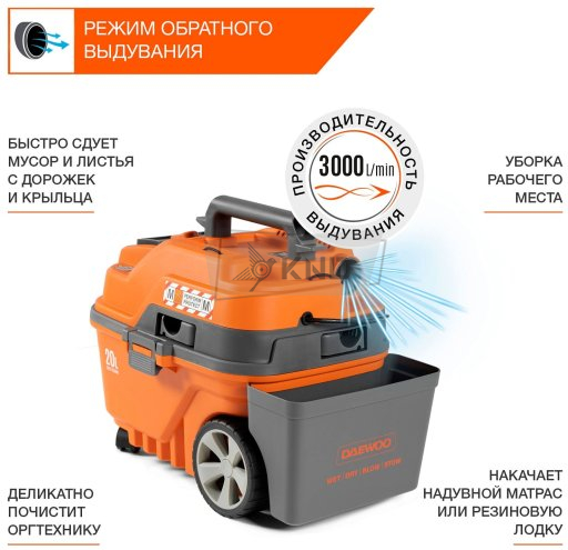 Пылесос универсальный DAEWOO DAVC 2000 HOME - фото №9