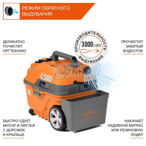 Пылесос универсальный DAEWOO DAVC 2000S - фото №11