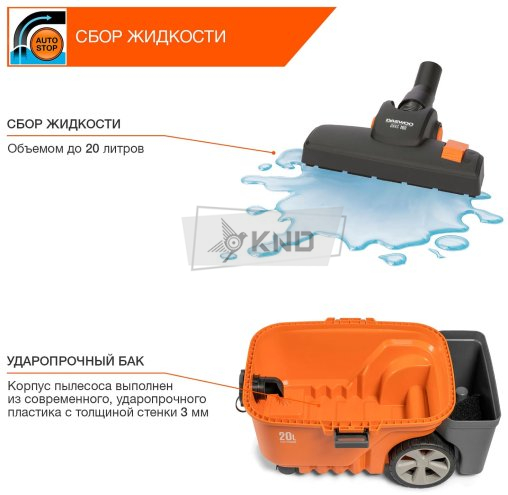 Пылесос универсальный DAEWOO DAVC 2000 HOME - фото №7