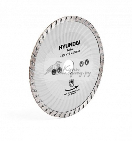 Пильный диск Hyundai 206111 115 мм по бетону - фото №1