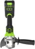 Аккумуляторная угловая шлифмашина Greenworks AG590 с АКБ 4 Ач и ЗУ - фото №7