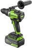 Дрель-шуруповерт аккумуляторная Greenworks GD24DD140 с АКБ 4 Ач и ЗУ - фото №2