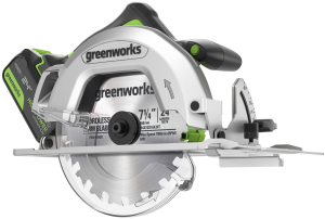 Аккумуляторная циркулярная пила Greenworks GD24CS с АКБ 5 Ач и ЗУ в Пензе