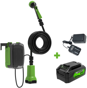 Аккумуляторный насос для полива из бочки Greenworks G24SWP с АКБ 4 Ач и ЗУ в Барнауле
