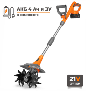 Культиватор аккумуляторный DAEWOO DAT 2521Li SET с АКБ 4 Ач и ЗУ