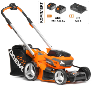 Аккумуляторная газонокосилка DAEWOO DLM 5042Li-SV SET с 2 АКБ 5 Ач и ЗУ в Екатеринбурге
