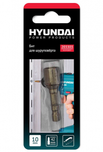 Биты для шуруповерта магнитные Hyundai 203303 10X42 мм в Омске