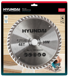 Пильный диск Hyundai 205209 255 мм по дереву во Владивостоке